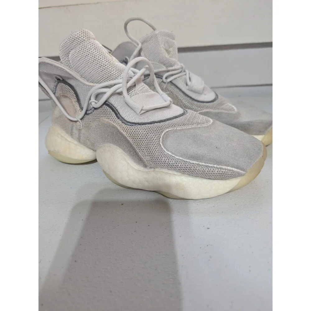 Adidas Crazy Athletic Shoes Mens 5.5 White Gray